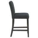 Coaster Furniture Alba 123139 Boucle Upholstered Counter Chair - Black IMAGE 9