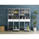  Coaster Furniture Figueroa 182034 5-shelf LED Wine Storage Bar Cabinet - White High Gloss IMAGE 12