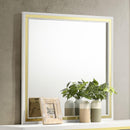  Coaster Furniture Lucia 224734 Dresser Mirror - White IMAGE 2