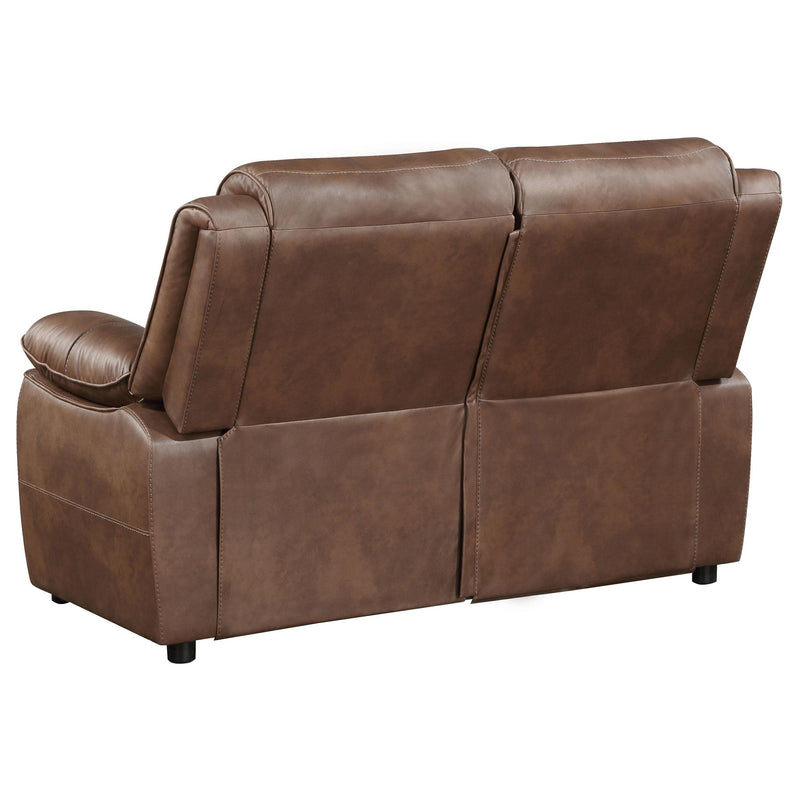 Coaster Furniture Ellington Stationary Leather Look Loveseat 508282 IMAGE 6