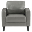  Coaster Furniture Ruth 508367 Upholstered Track Arm Accent Chair - Grey IMAGE 3