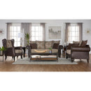  Coaster Furniture Elmbrook 508571 Upholstered Rolled Arm Sofa - Brown IMAGE 2