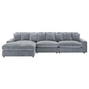  Coaster Furniture Blaine 509900-SET Upholstered Reversible Sectional Sofa - Fog IMAGE 4