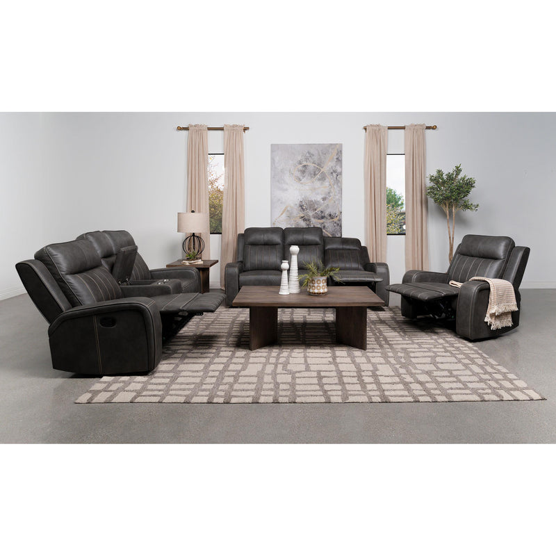 Coaster Furniture Raelynn Reclining Leatherette Sofa 603191 IMAGE 9