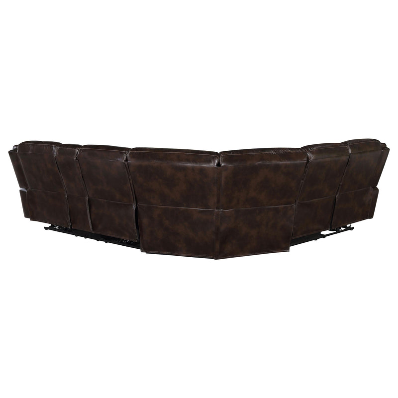 Coaster Furniture Sycamore Power Reclining Leatherette Sectional 610200P IMAGE 7