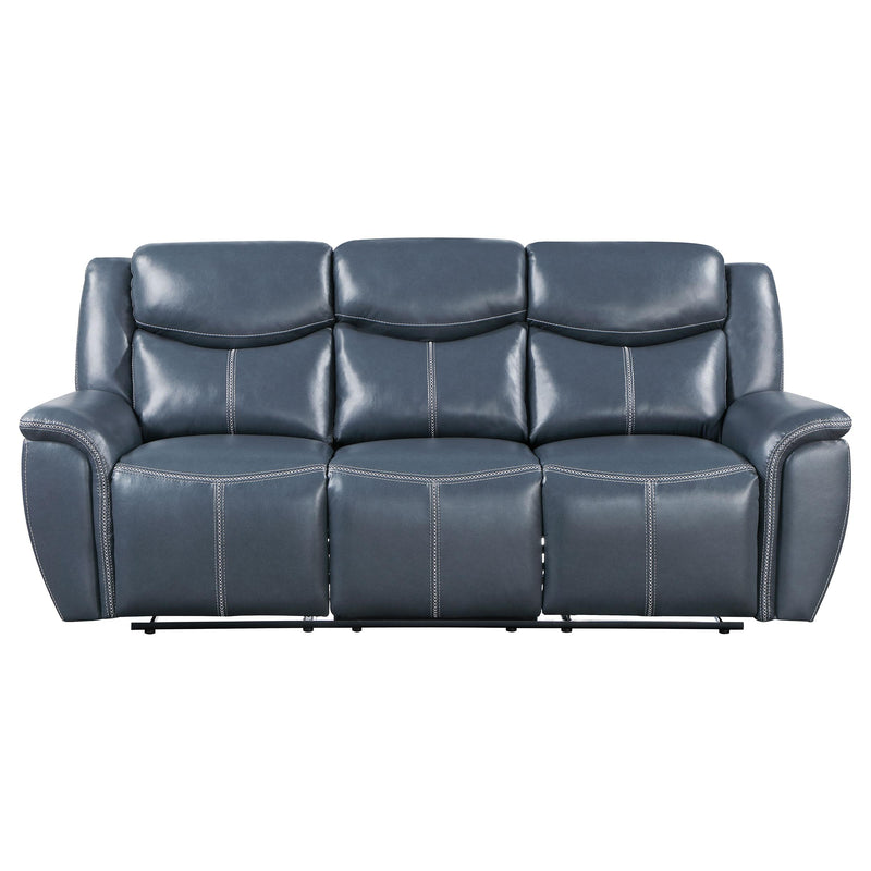 Coaster Furniture Sloane Reclining Leather Look Sofa 610271 IMAGE 4