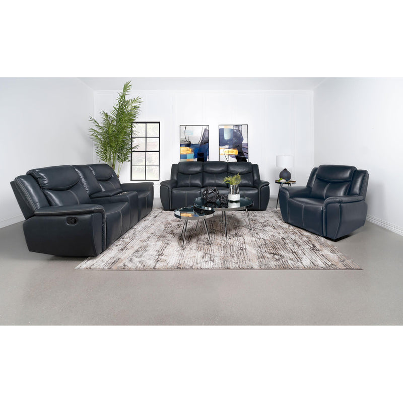 Coaster Furniture Sloane Reclining Leather Look Sofa 610271 IMAGE 8