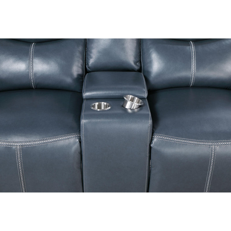 Coaster Furniture Sloane Reclining Leather Look Loveseat 610272 IMAGE 11