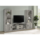  Coaster Furniture Burke 701024-SET 3-Piece Entertainment Center - Grey Driftwood IMAGE 15