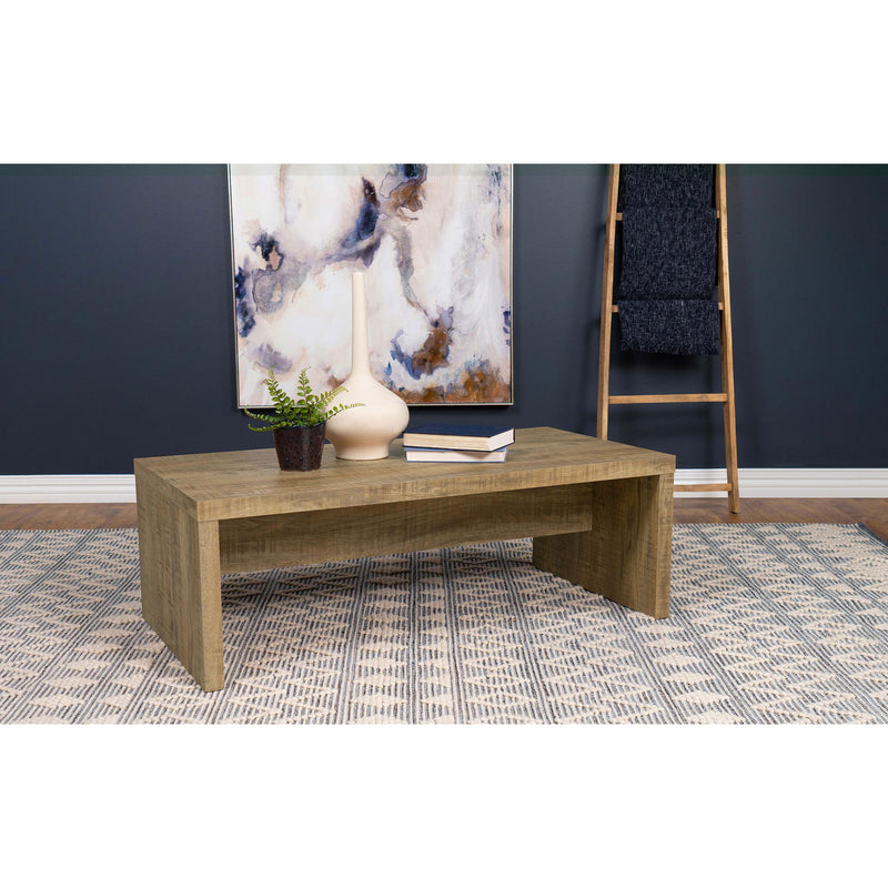 Coaster Furniture Lynette 704128 Rectangular Engineered Wood Coffee Table - Mango IMAGE 2