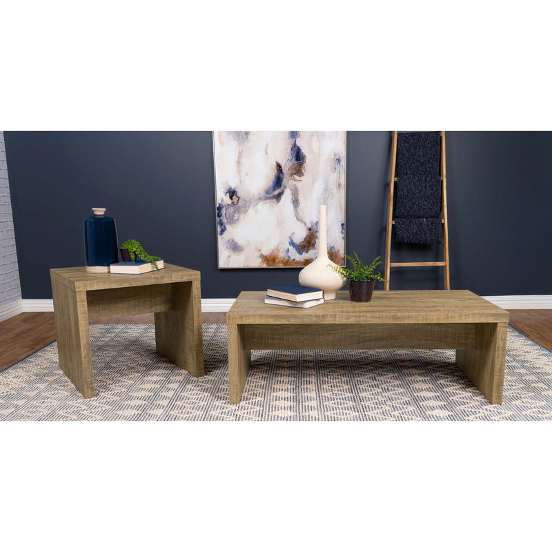  Coaster Furniture Lynette 704128 Rectangular Engineered Wood Coffee Table - Mango IMAGE 5