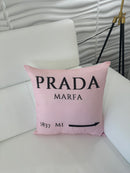 PRADA MARFA 20x20 PILLOW COVER-PINK&BLACK