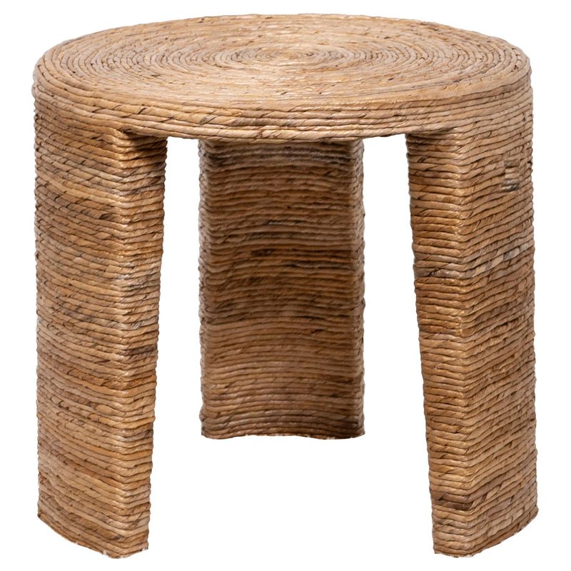  Coaster Furniture Artina 708507 Woven Rattan Round Side End Table - Natural Brown IMAGE 1