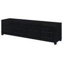 Coaster Furniture Jupiter 736303 4-Door 79" TV Stand Media Console with Framed Glass Panels - Black IMAGE 5