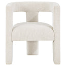  Coaster Furniture Petra 902881 Boucle Upholstered Accent Side Chair - White IMAGE 3