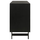 Coaster Furniture Aminah 950383 3-Door Wooden Accent Cabinet - Natural/Black IMAGE 9