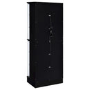  Coaster Furniture Cabra 950398 4-door LED Curio Display Cabinet - Black High Gloss IMAGE 9