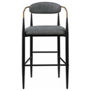  Coaster Furniture Tina 121189 Fabric Upholstered Bar Chair - Dark Grey IMAGE 2