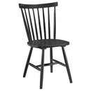  Coaster Furniture Hollyoak 183042 Windsor Wood Dining Side Chair - Black IMAGE 1