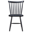  Coaster Furniture Hollyoak 183042 Windsor Wood Dining Side Chair - Black IMAGE 2