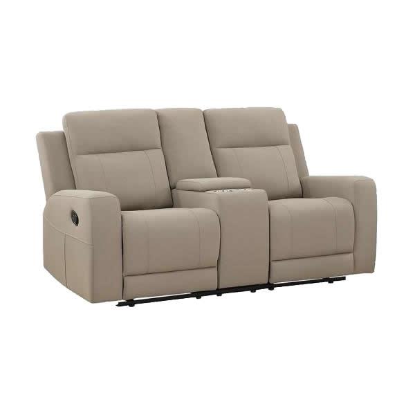 Coaster Furniture Brentwood Reclining Fabric Loveseat 610282 IMAGE 1