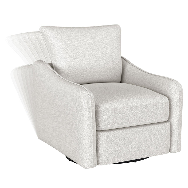  Coaster Furniture Madia 903391 Upholstered Sloped Arm Swivel Glider Chair - Vanilla IMAGE 10