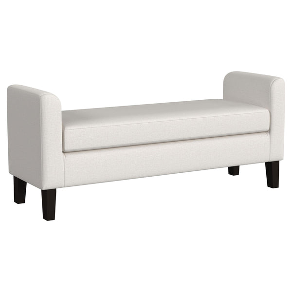 Coaster Furniture Rex 910260 Upholstered Accent Bench With Raised Arms - Vanilla IMAGE 1