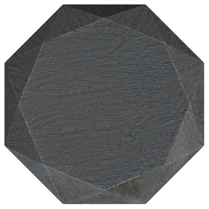  Coaster Furniture Jacinto 931159 Octagonal Solid Mango Wood Side Table - Grey IMAGE 3