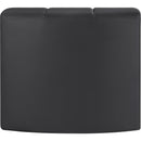Meridian Arc Black Vegan Leather Curved Corner IMAGE 5