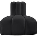 Meridian Arc Black Vegan Leather Reverse Corner IMAGE 4