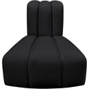 Meridian Arc Black Vegan Leather Reverse Corner IMAGE 5