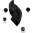 Meridian Arc Black Vegan Leather 4 pc Modular Sectional IMAGE 12