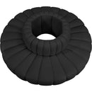 Meridian Arc Black Vegan Leather 8 pc Modular Sectional IMAGE 3