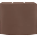 Meridian Arc Brown Vegan Leather Curved Corner IMAGE 5