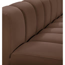 Meridian Arc Brown Vegan Leather Reverse Corner IMAGE 10