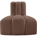 Meridian Arc Brown Vegan Leather Reverse Corner IMAGE 4