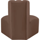 Meridian Arc Brown Vegan Leather Reverse Corner IMAGE 7
