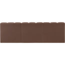 Meridian Arc Brown Vegan Leather 3 pc Modular Sectional IMAGE 6