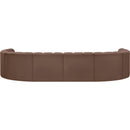 Meridian Arc Brown Vegan Leather 8 pc Modular Sectional IMAGE 7
