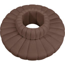 Meridian Arc Brown Vegan Leather 8 pc Modular Sectional IMAGE 3