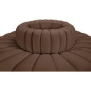 Meridian Arc Brown Vegan Leather 8 pc Modular Sectional IMAGE 4