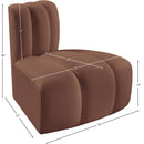 Meridian Arc Cognac Vegan Leather Reverse Corner IMAGE 12