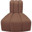 Meridian Arc Cognac Vegan Leather Reverse Corner IMAGE 5