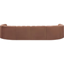 Meridian Arc Cognac Vegan Leather 10 pc Modular Sectional IMAGE 6