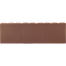 Meridian Arc Cognac Vegan Leather 3 pc Modular Sectional IMAGE 6