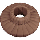 Meridian Arc Cognac Vegan Leather 8 pc Modular Sectional IMAGE 3