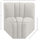 Meridian Arc Cream Vegan Leather Curved Corner IMAGE 10