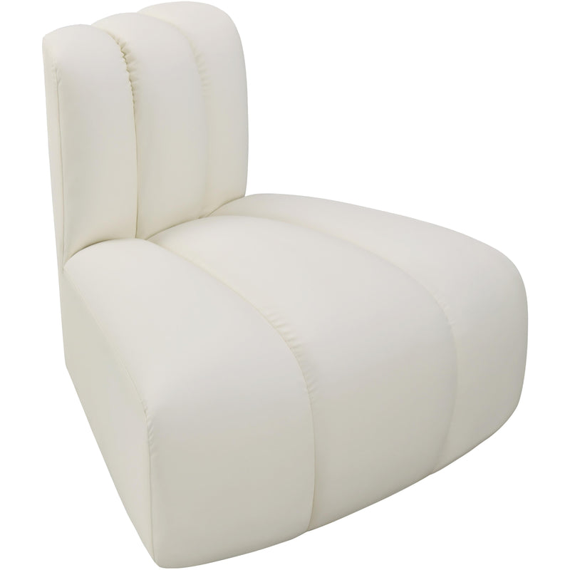 Meridian Arc Cream Vegan Leather Reverse Corner IMAGE 3