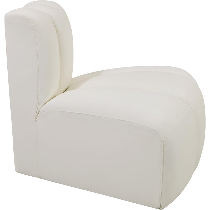 Meridian Arc Cream Vegan Leather Reverse Corner IMAGE 6