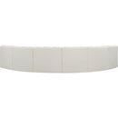 Meridian Arc Cream Vegan Leather 6 pc Modular Sectional IMAGE 6